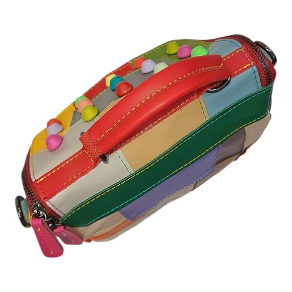 Patchwork Leather Crossbody Bag - Picture 5 of 14